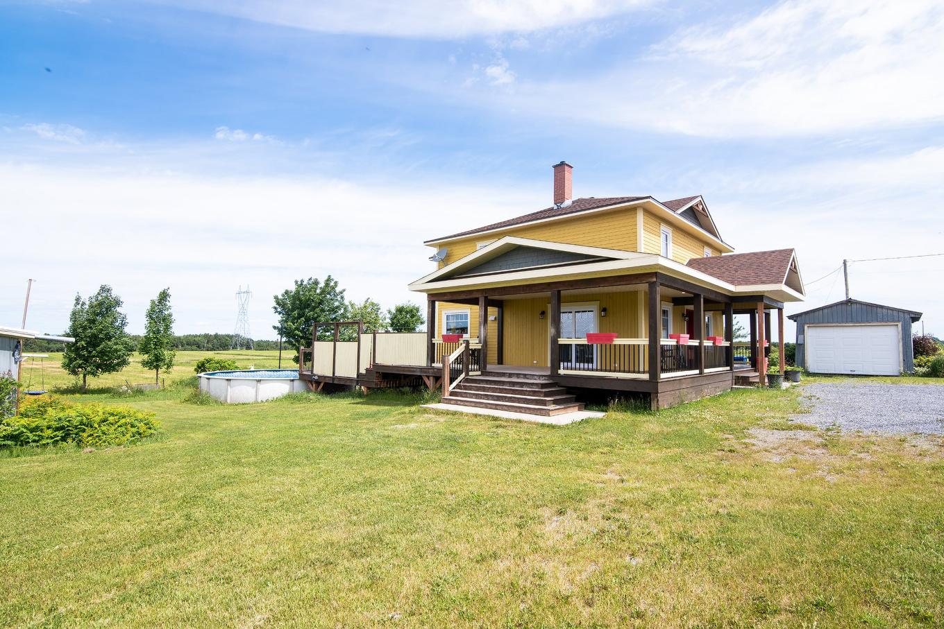 Back facade - 4191 4E Rang E., Sainte-Hélène-De-Kamouraska, QC - Outdoor With Deck Patio Veranda