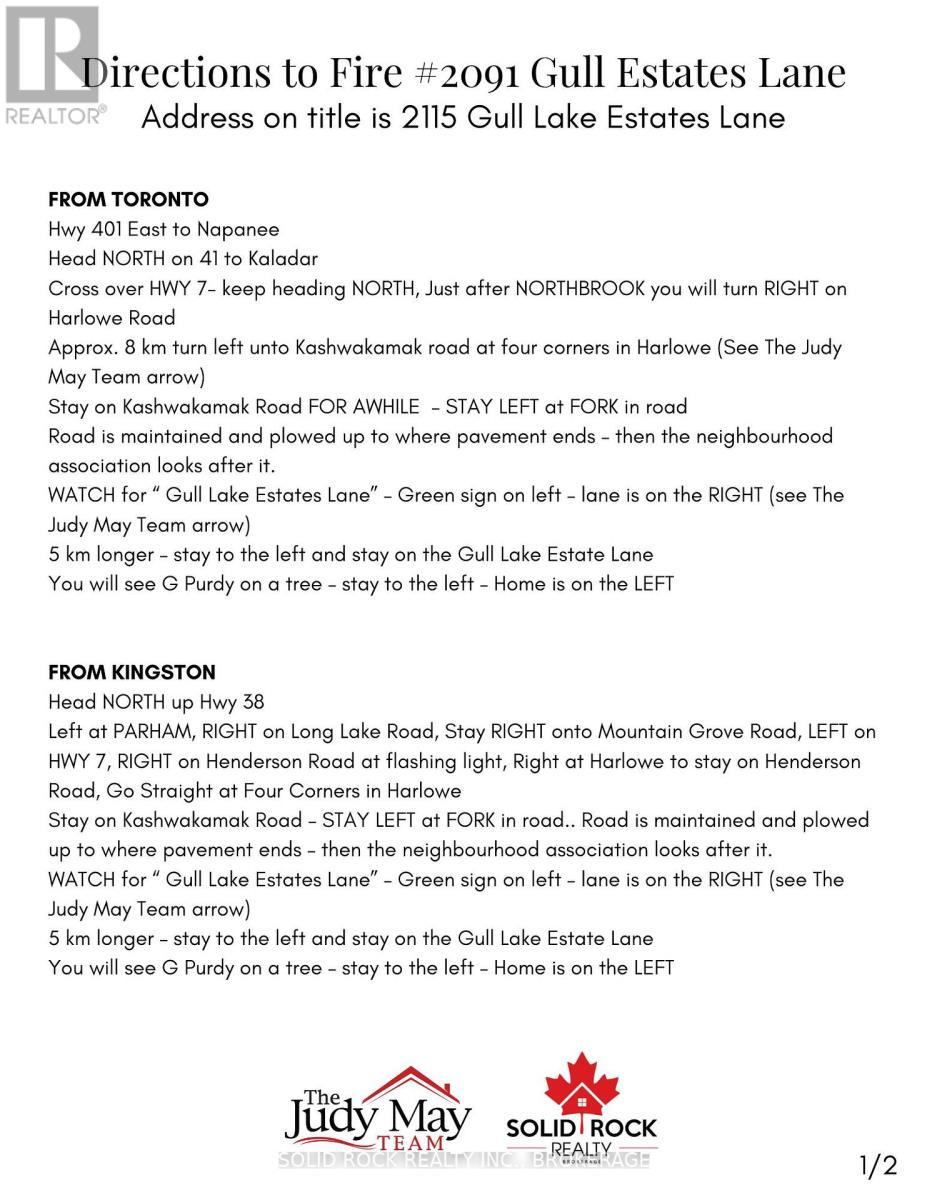 2091 Gull Lake Estates Lane, Frontenac (Frontenac North), ON - Other