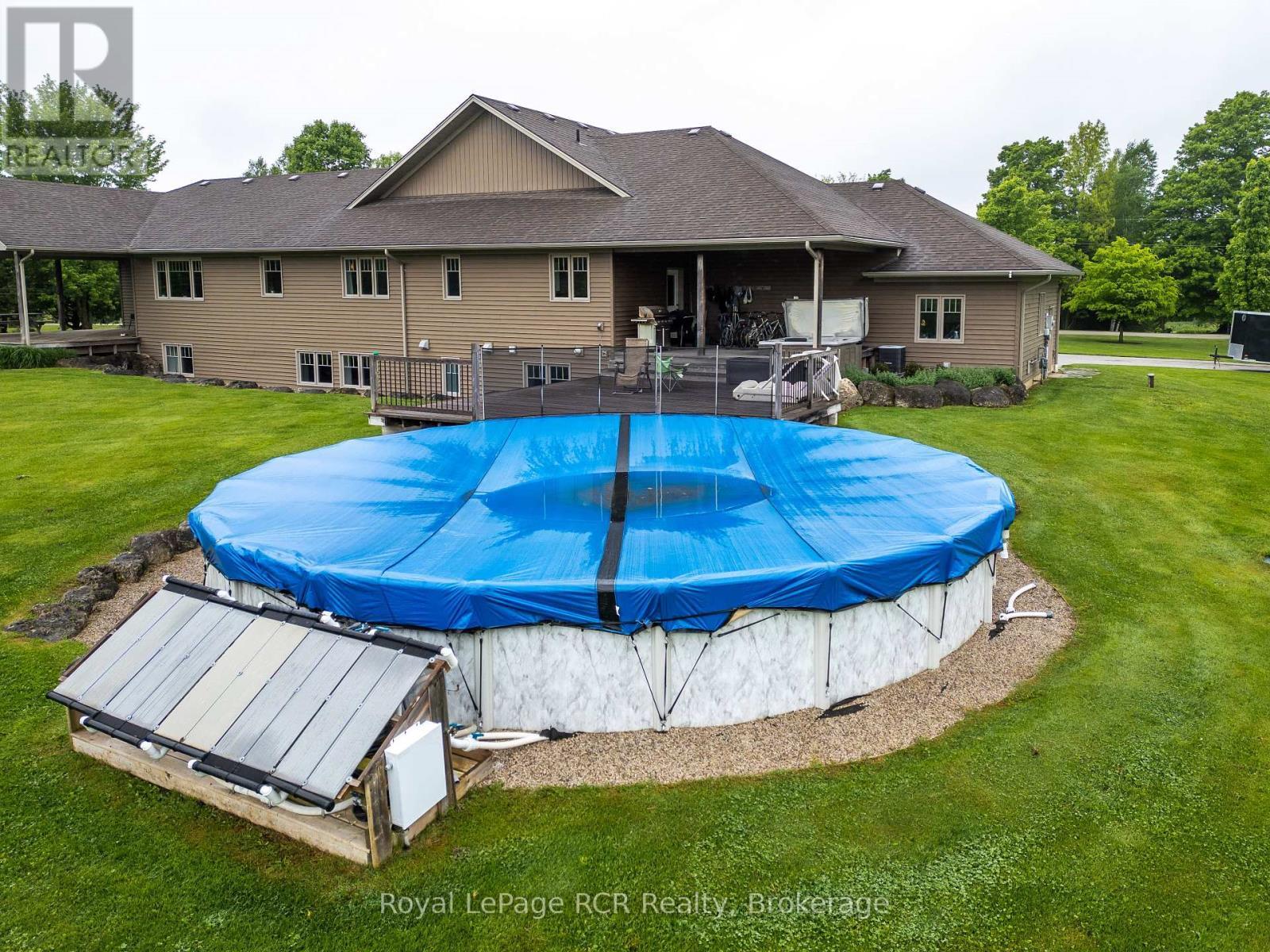 023038 Holland-Sydenham Townline, Chatsworth, ON - Outdoor With Above Ground Pool With Backyard With Exterior