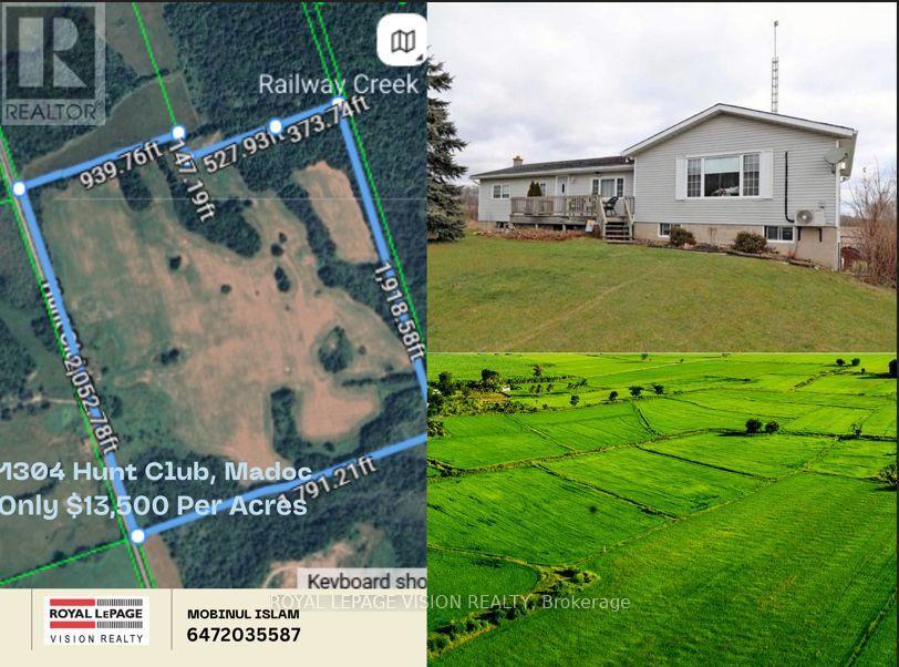 Land + Bldg - 1304 Hunt Club Road, Madoc, ON -