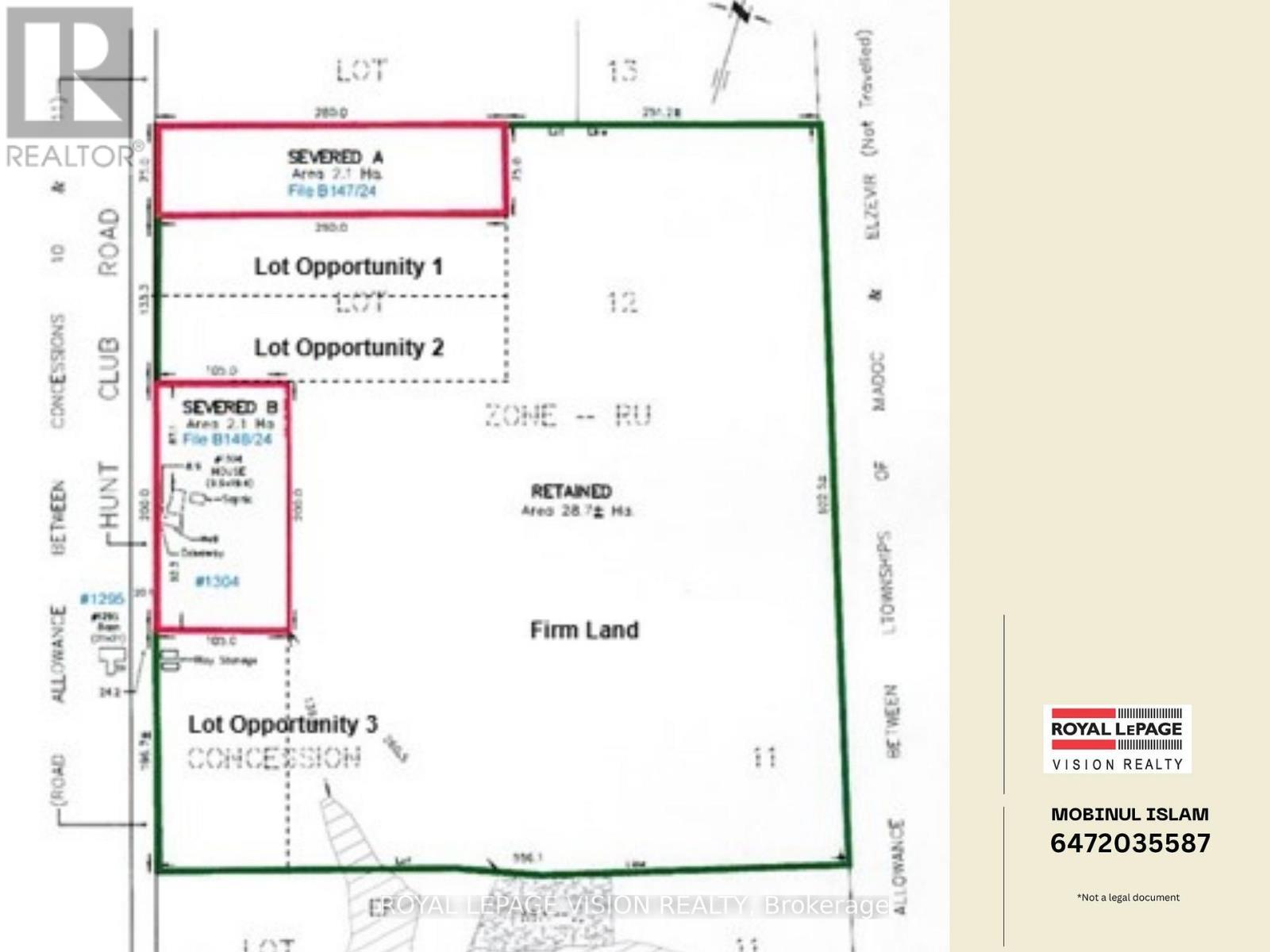 Land + Bldg - 1304 Hunt Club Road, Madoc, ON - Other