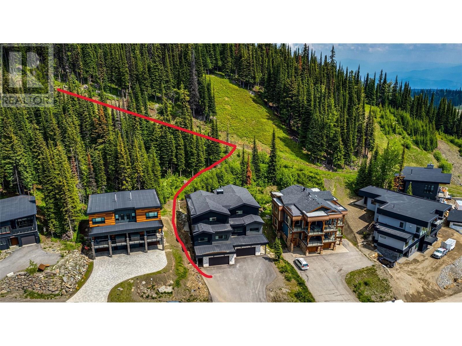 Ski access via Attridge Ski Way - 9963 Purcell Drive, Silver Star, BC - Outdoor With Deck Patio Veranda With View