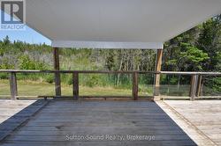 Covered portion of Deck -