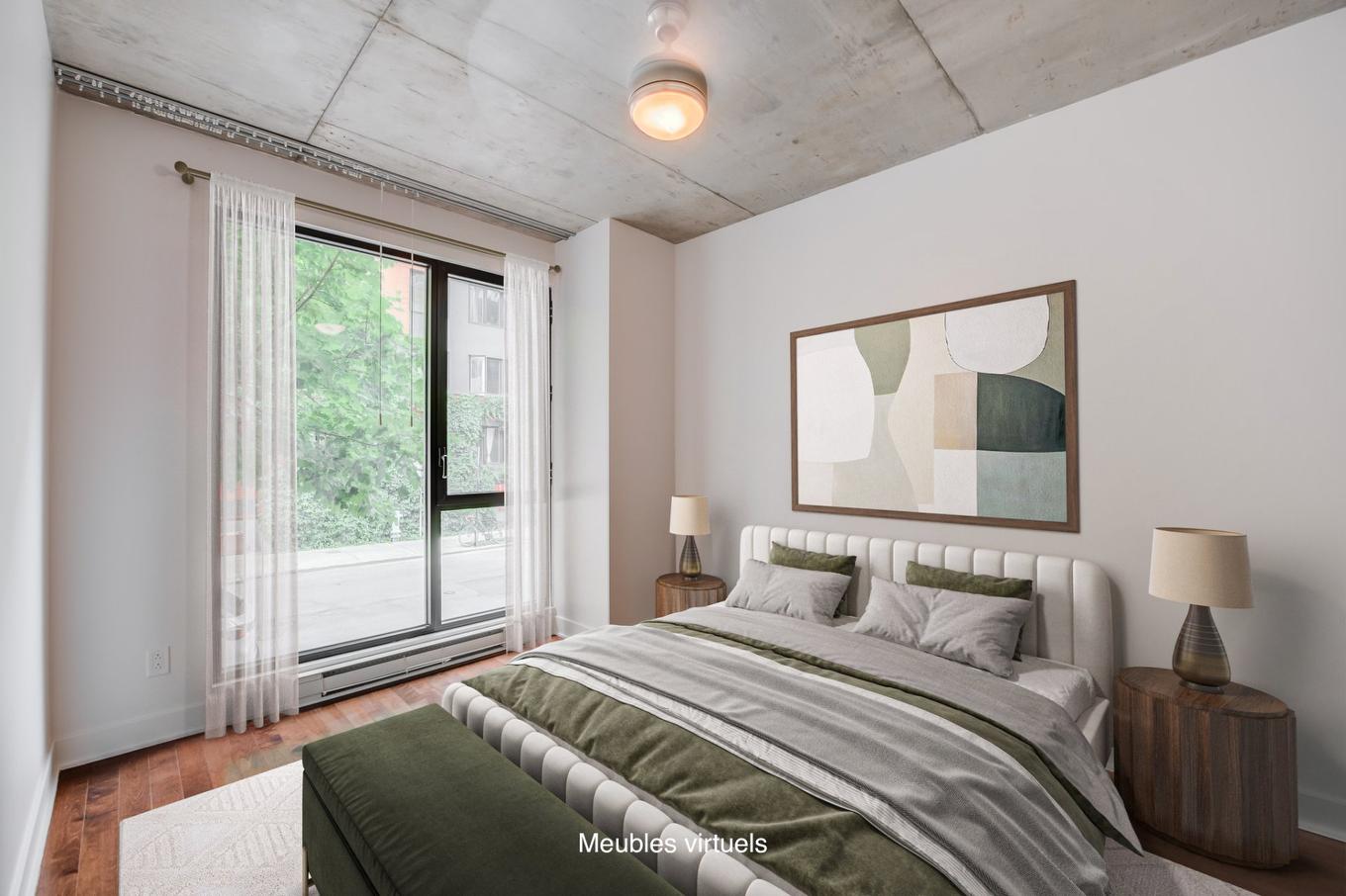 Chambre à coucher principale - 107-738 Rue Bourget, Montréal (Le Sud-Ouest), QC - Indoor Photo Showing Bedroom