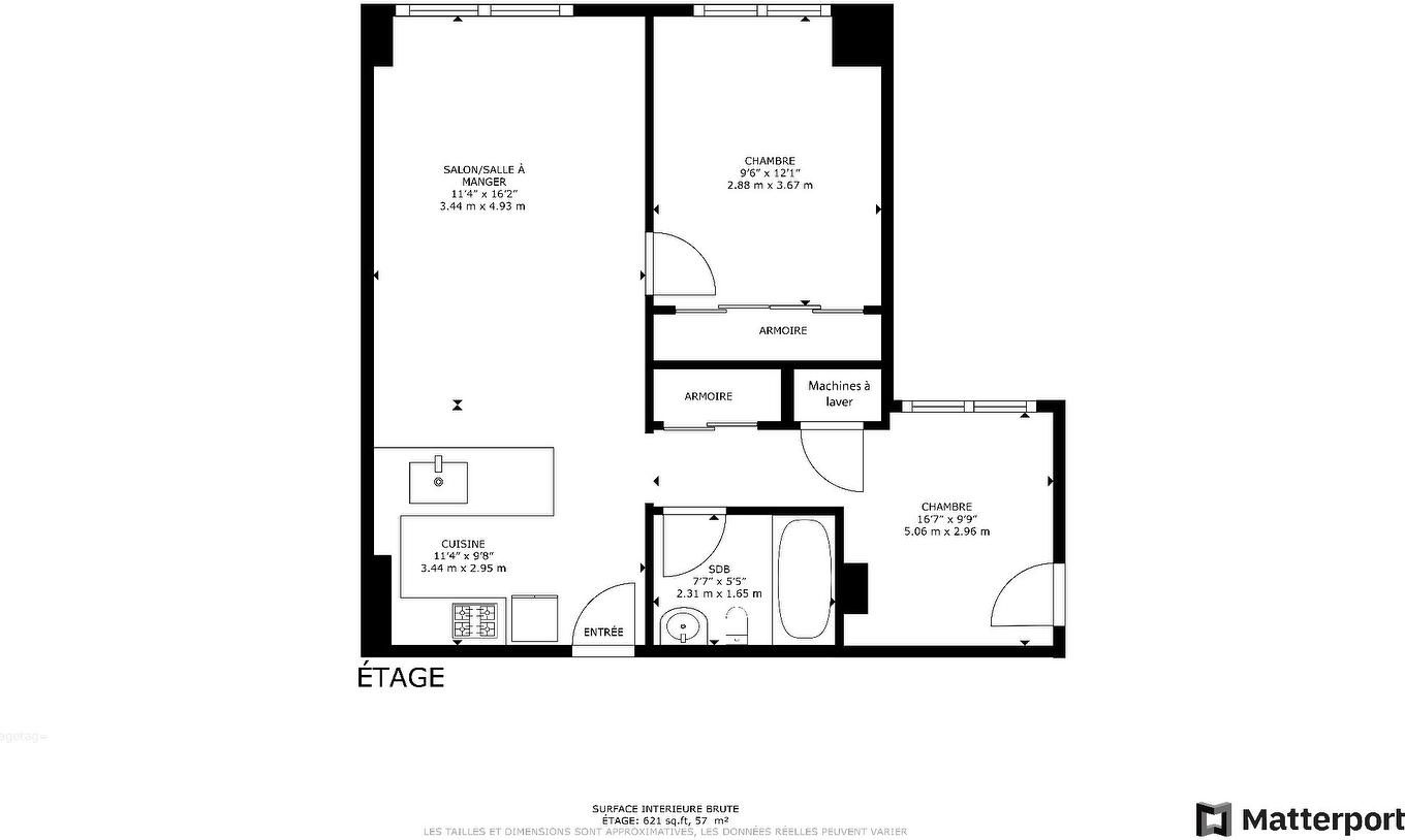 Plan (croquis) - 107-738 Rue Bourget, Montréal (Le Sud-Ouest), QC - Other