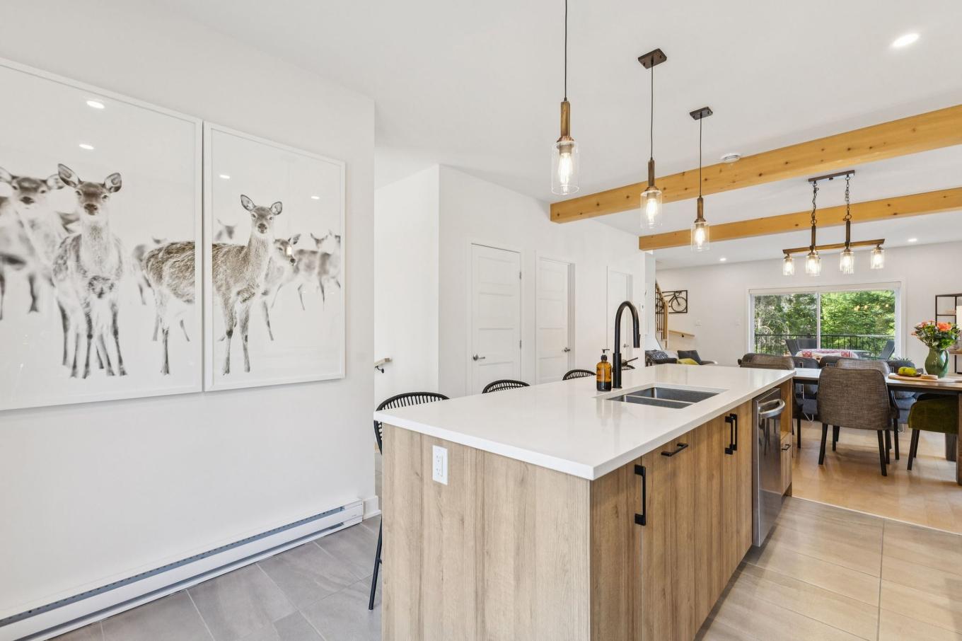 Cuisine - 567 Rue Charlie-Forbell, Mont-Tremblant, QC - Indoor Photo Showing Kitchen With Double Sink