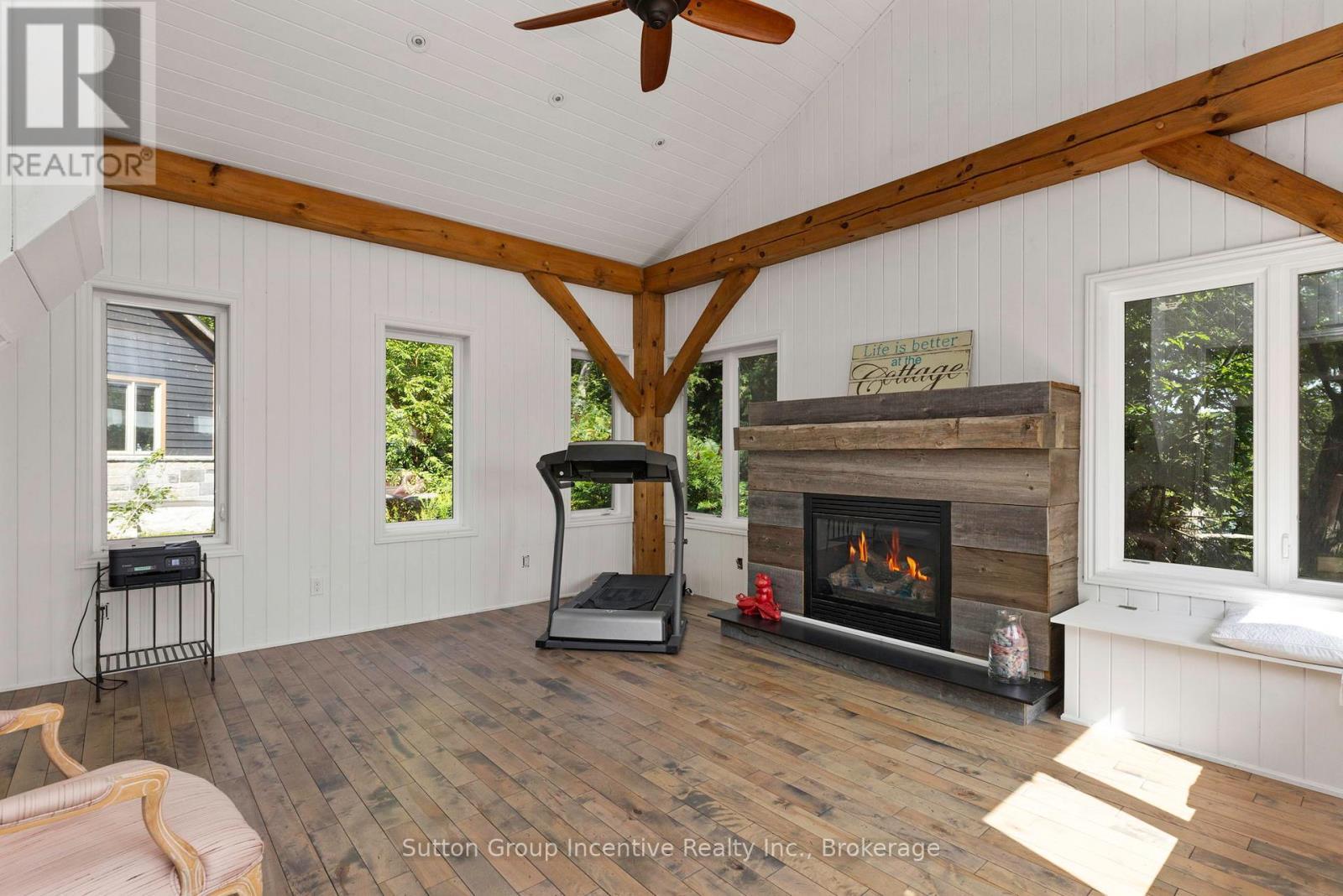 15 Gordon Point Lane, Seguin, ON - Indoor With Fireplace