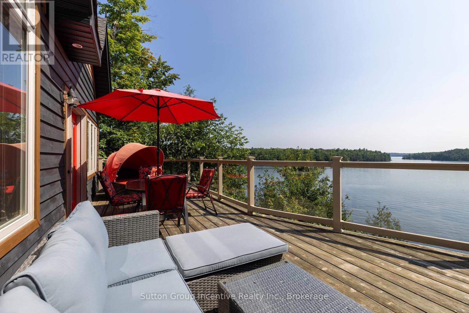 15 Gordon Point Lane, Seguin, ON - Outdoor With Body Of Water With Deck Patio Veranda With Exterior