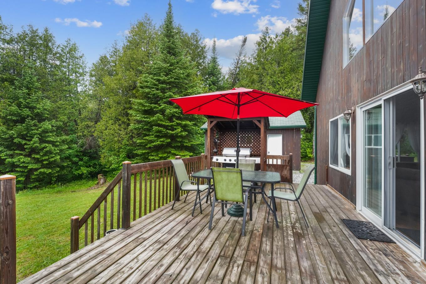Terrasse - 1820 Rue Du Cerf, Chertsey, QC - Outdoor With Deck Patio Veranda With Exterior