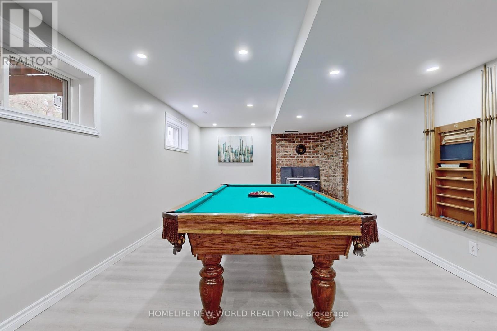basement and pool table - 3025 Moffat Road, Clarington, ON