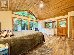 Main floor Master w/vaulted ceiling & walk-out. -