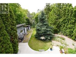 View of back yard from upper deck -