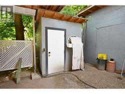 Shed with well pump -