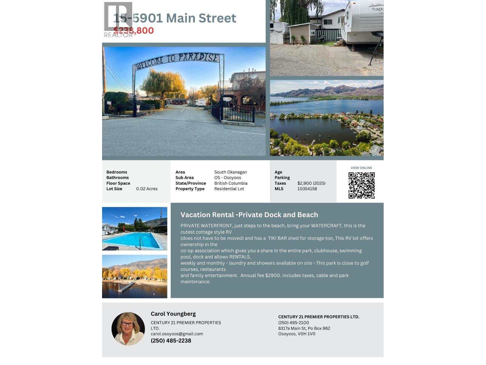 5901 Main Street Unit# 15, Osoyoos, BC