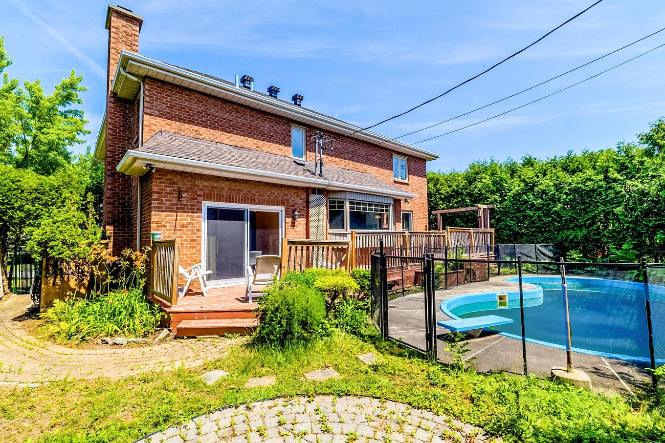 Backyard - 3 Rue Du Labrador, Kirkland, QC - Outdoor With In Ground Pool
