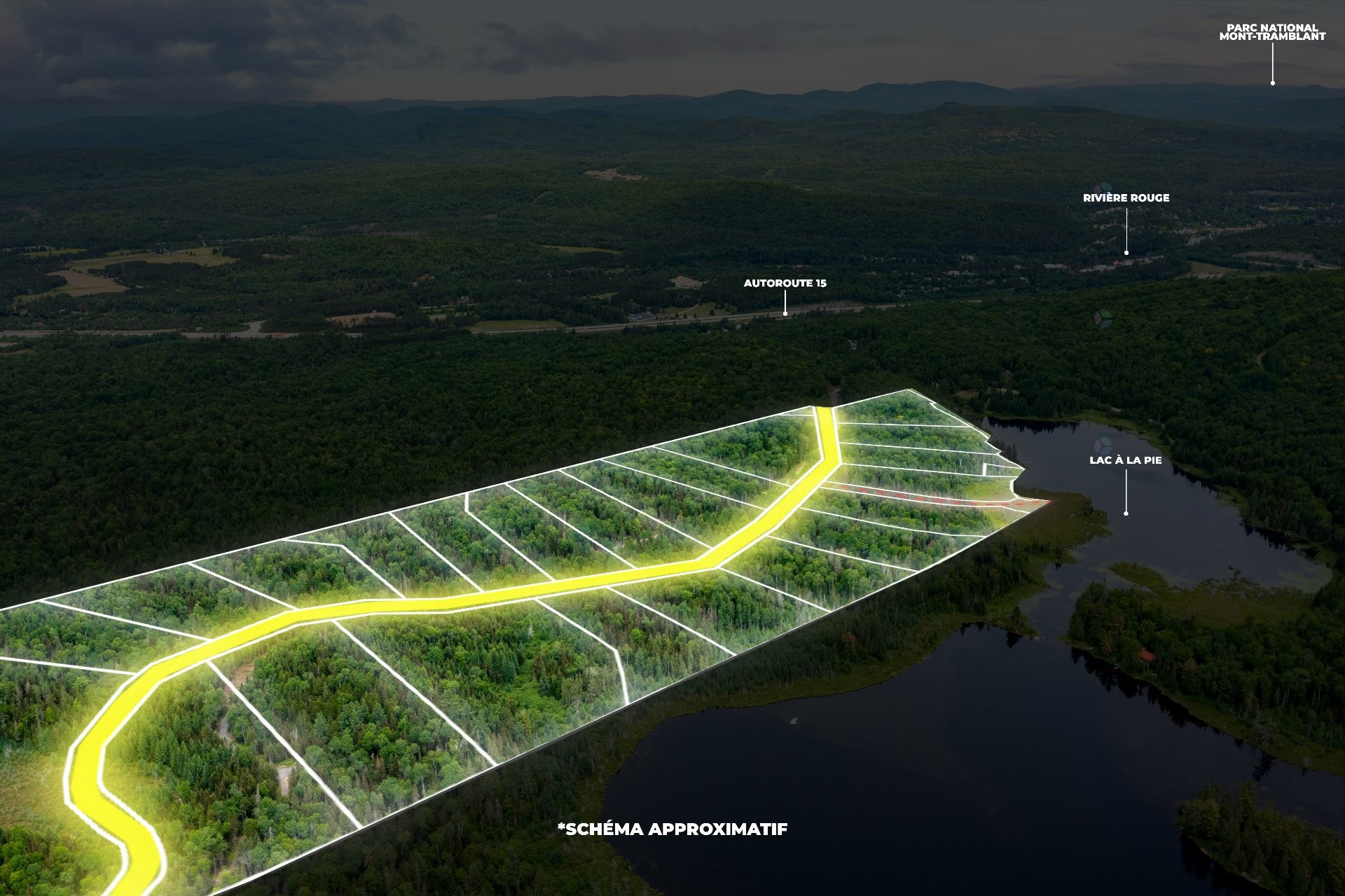 Plan (croquis) - Ch. Olivier-Paradis, Labelle, QC