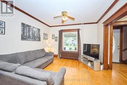 Living room on the main level -