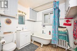 3 PC bathroom on the second level with soaker tub -
