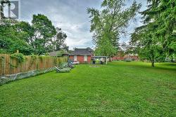 Backyard with fence -