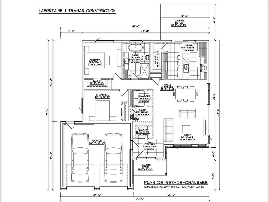 Drawing (sketch) - 940 Ch. Des Daniel, Shawinigan, QC - Other