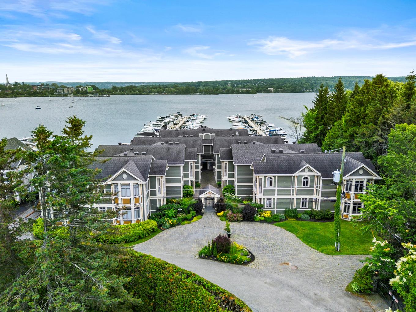 Overall view - 15-310 Rue Cabana, Magog, QC - Outdoor With Body Of Water