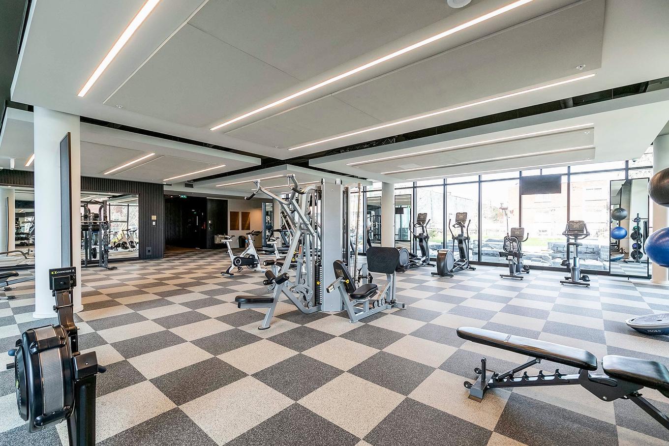 Salle d'exercice - 806-5265 Rue Mackenzie, Montréal (Côte-Des-Neiges/Notre-Dame-De-Grâce), QC - Indoor Photo Showing Gym Room