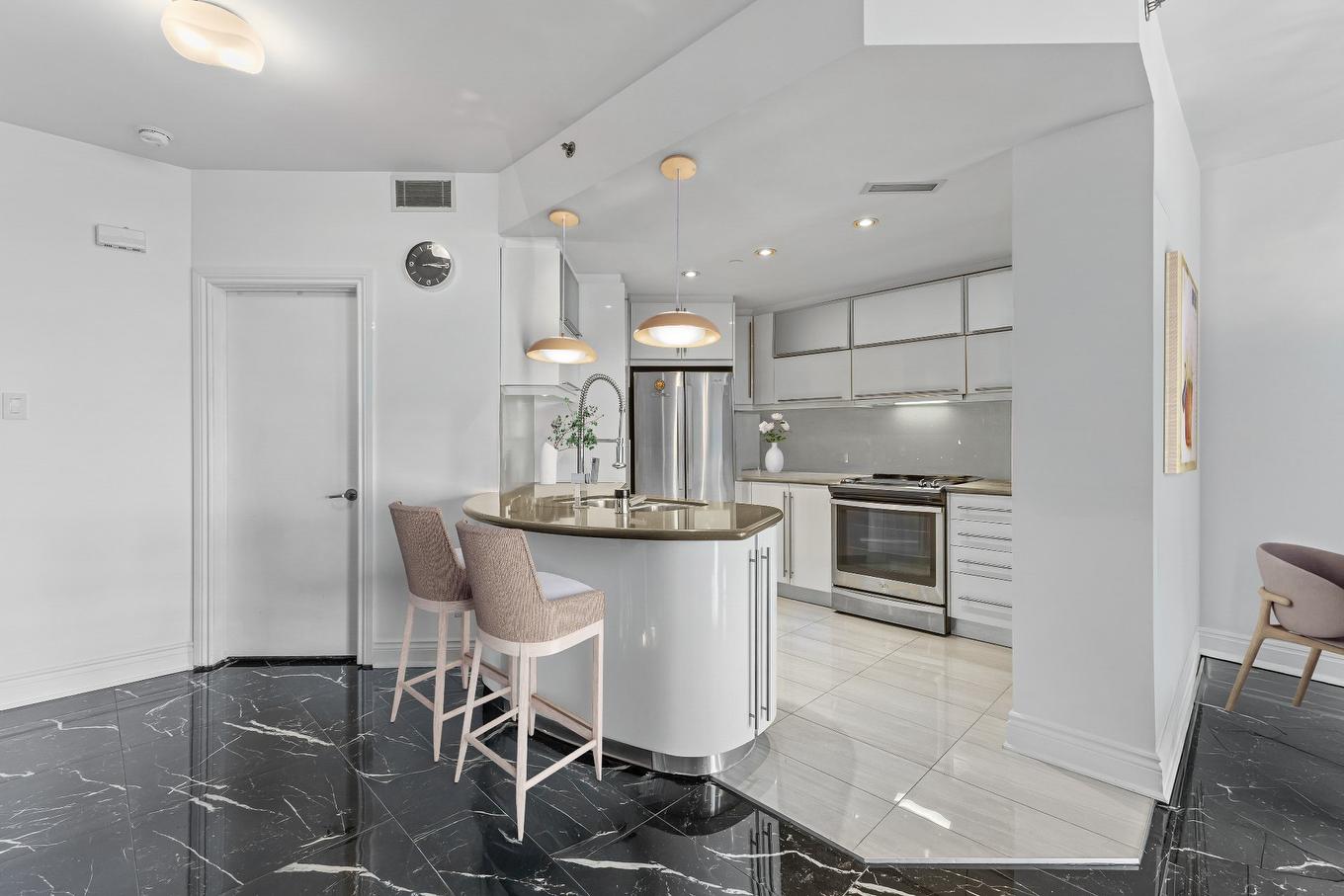 Cuisine - 503-2380 Av. Pierre-Dupuy, Montréal (Ville-Marie), QC - Indoor Photo Showing Kitchen With Upgraded Kitchen