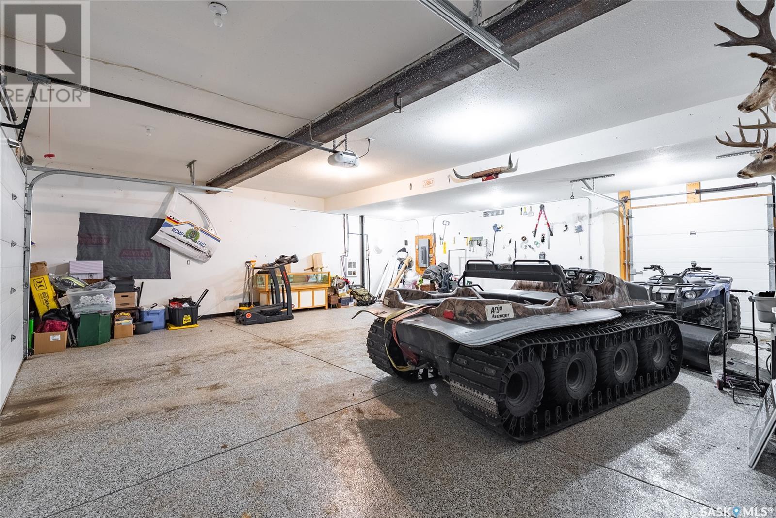 Main Acreage, Biggar Rm No. 347, SK - Indoor Photo Showing Garage