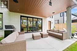 Covered Terrace w/Built-In Speakers & Pot Lights -