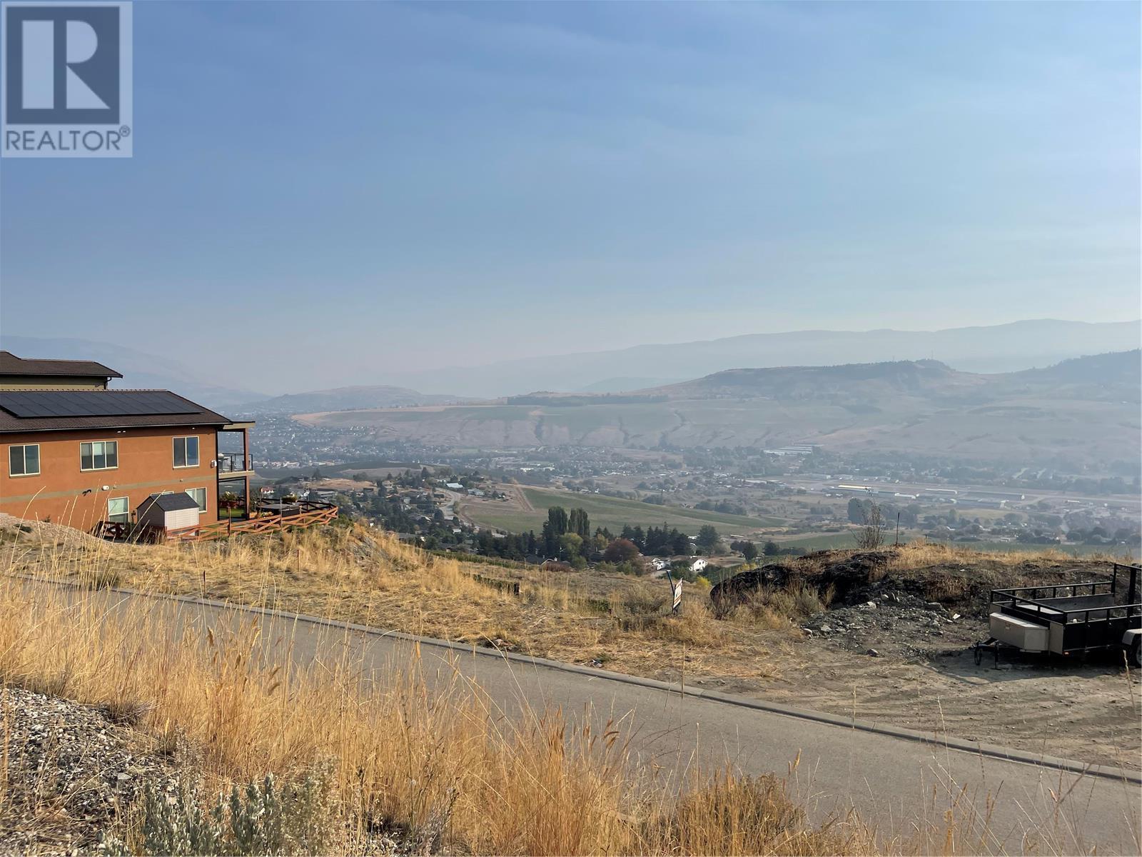 View from the road above your property - 595 Vineyard Way N Lot# 33, Vernon, BC