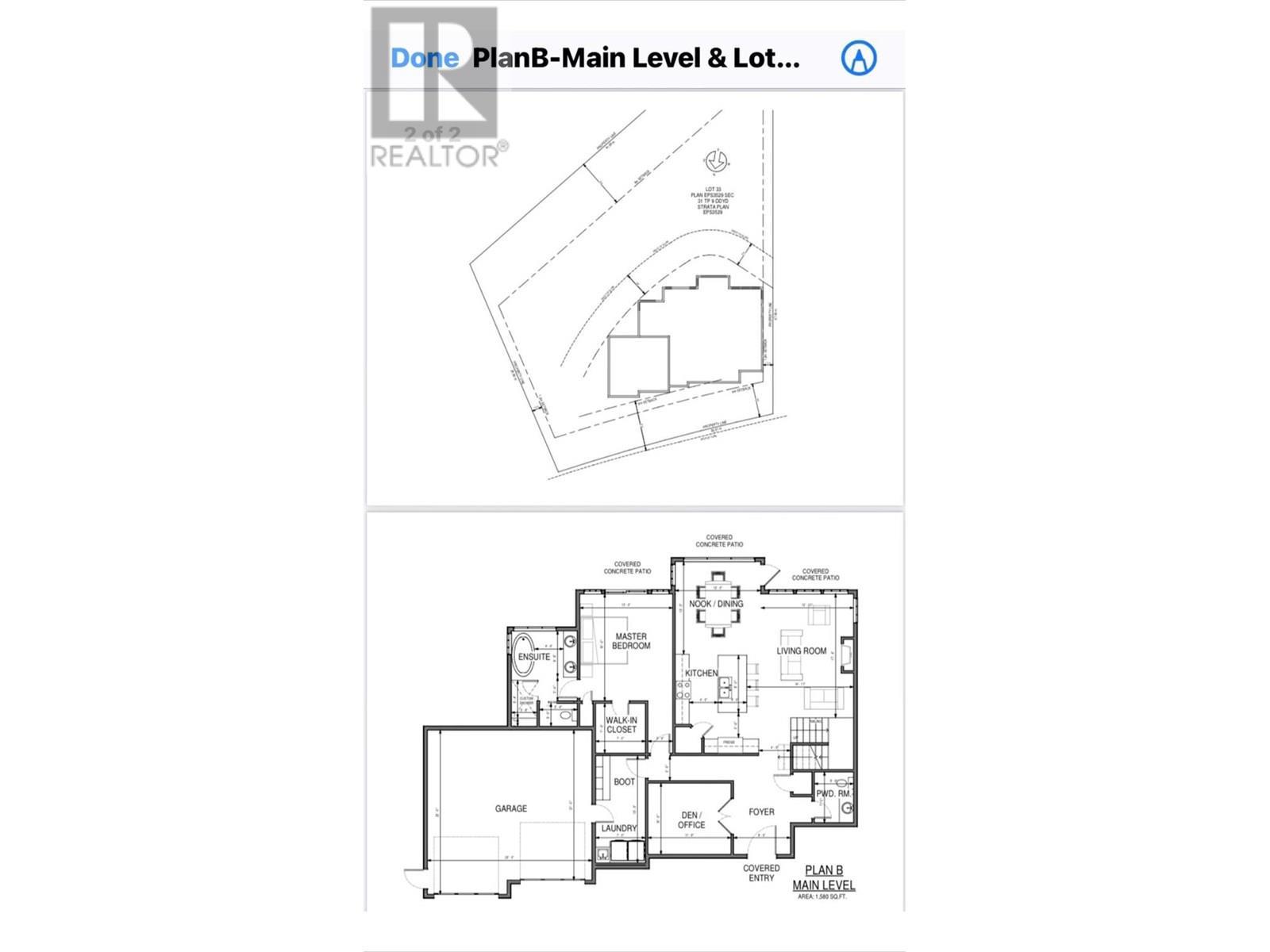 Potential property layout and Plan B - 595 Vineyard Way N Lot# 33, Vernon, BC