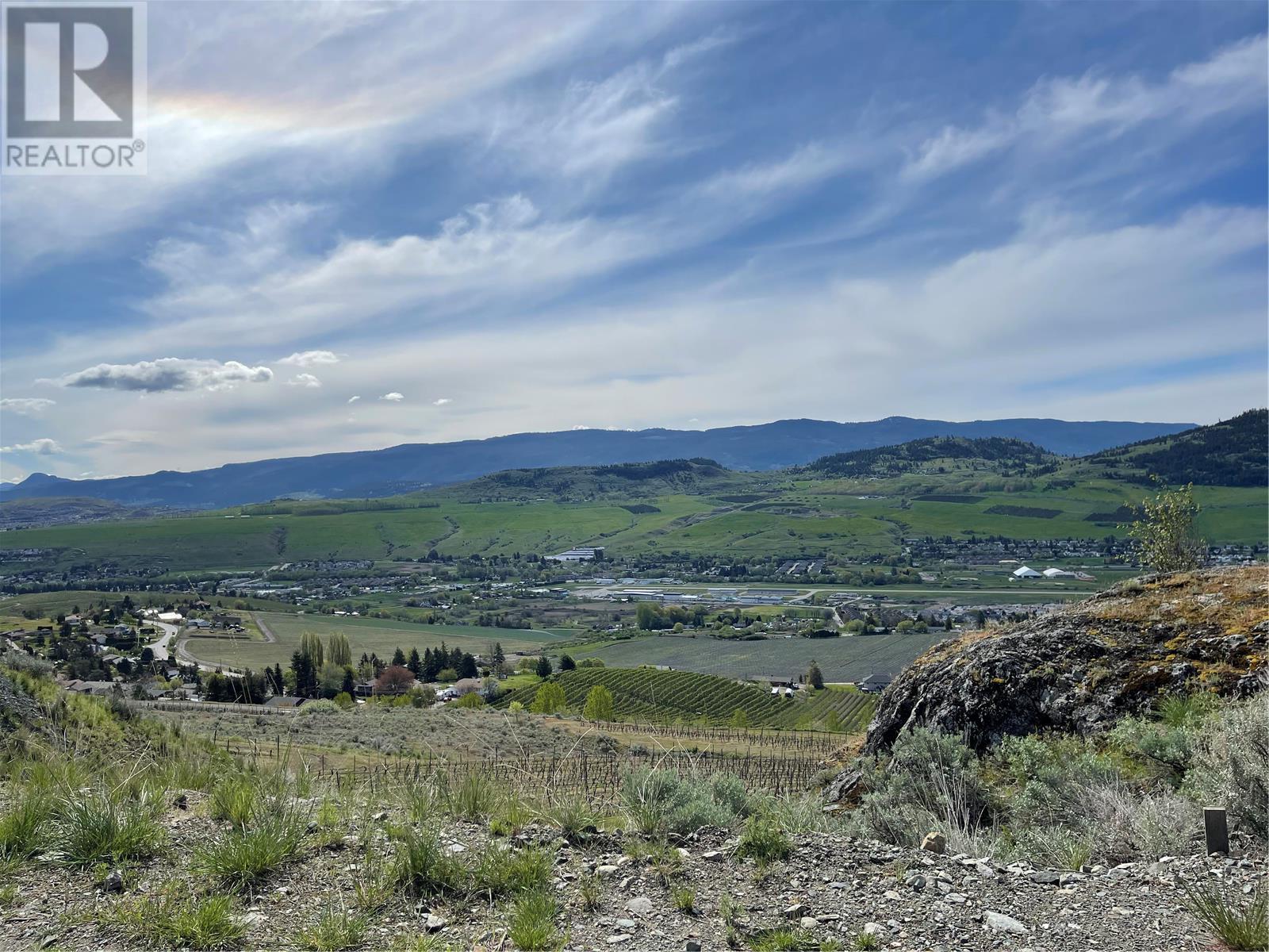 Vineyard and hillside view from your lot - 595 Vineyard Way N Lot# 33, Vernon, BC