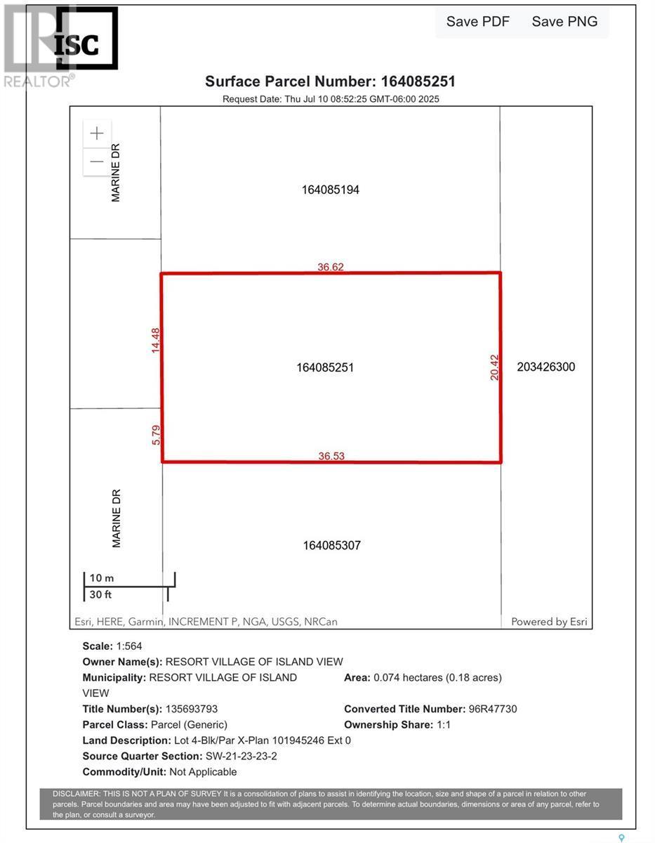 Lot 4 Block X Marina Drive, Island View, SK
