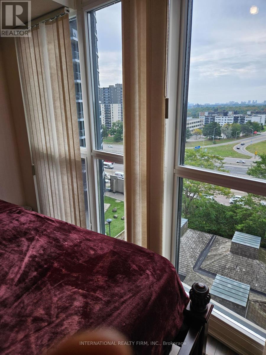 View from Master B/R - 1005 - 1 Valhalla Inn Road N, Toronto, ON - Indoor Photo Showing Bedroom