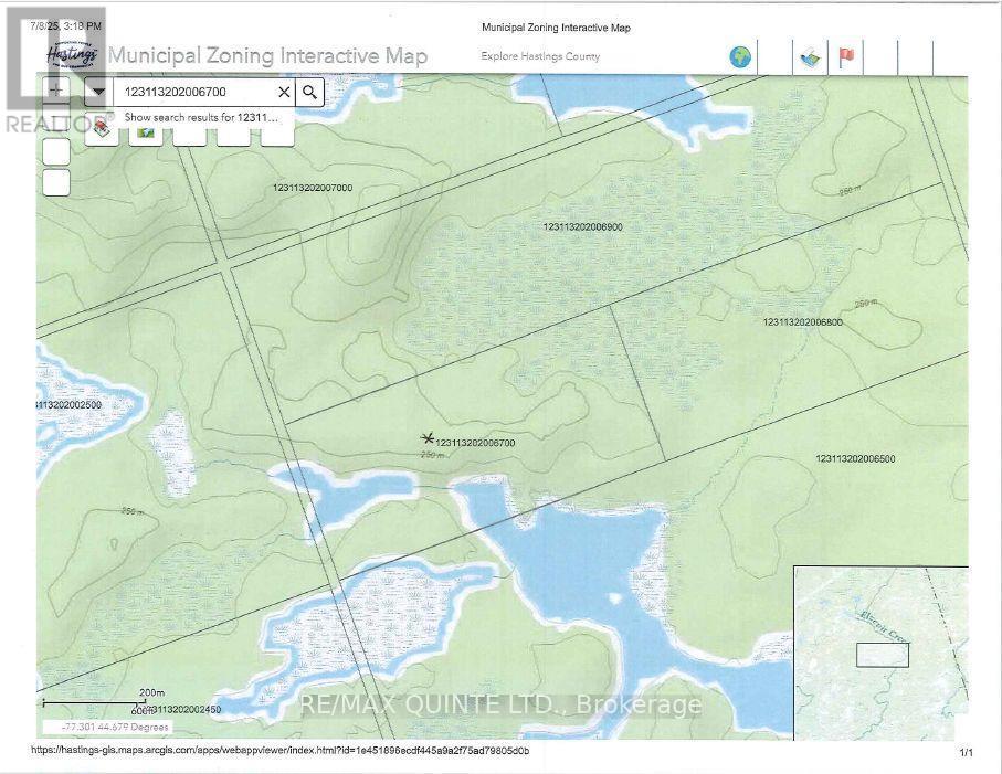 Ptlt 25 Con 8 Road, Tweed (Elzevir (Twp)), ON