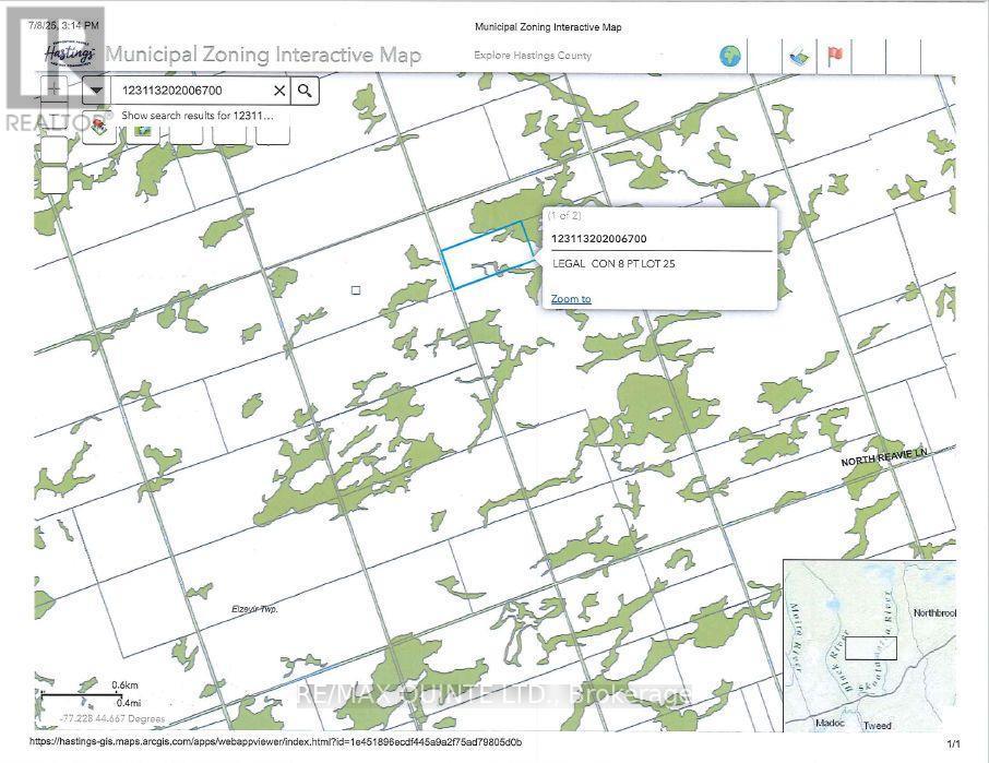 Ptlt 25 Con 8 Road, Tweed (Elzevir (Twp)), ON
