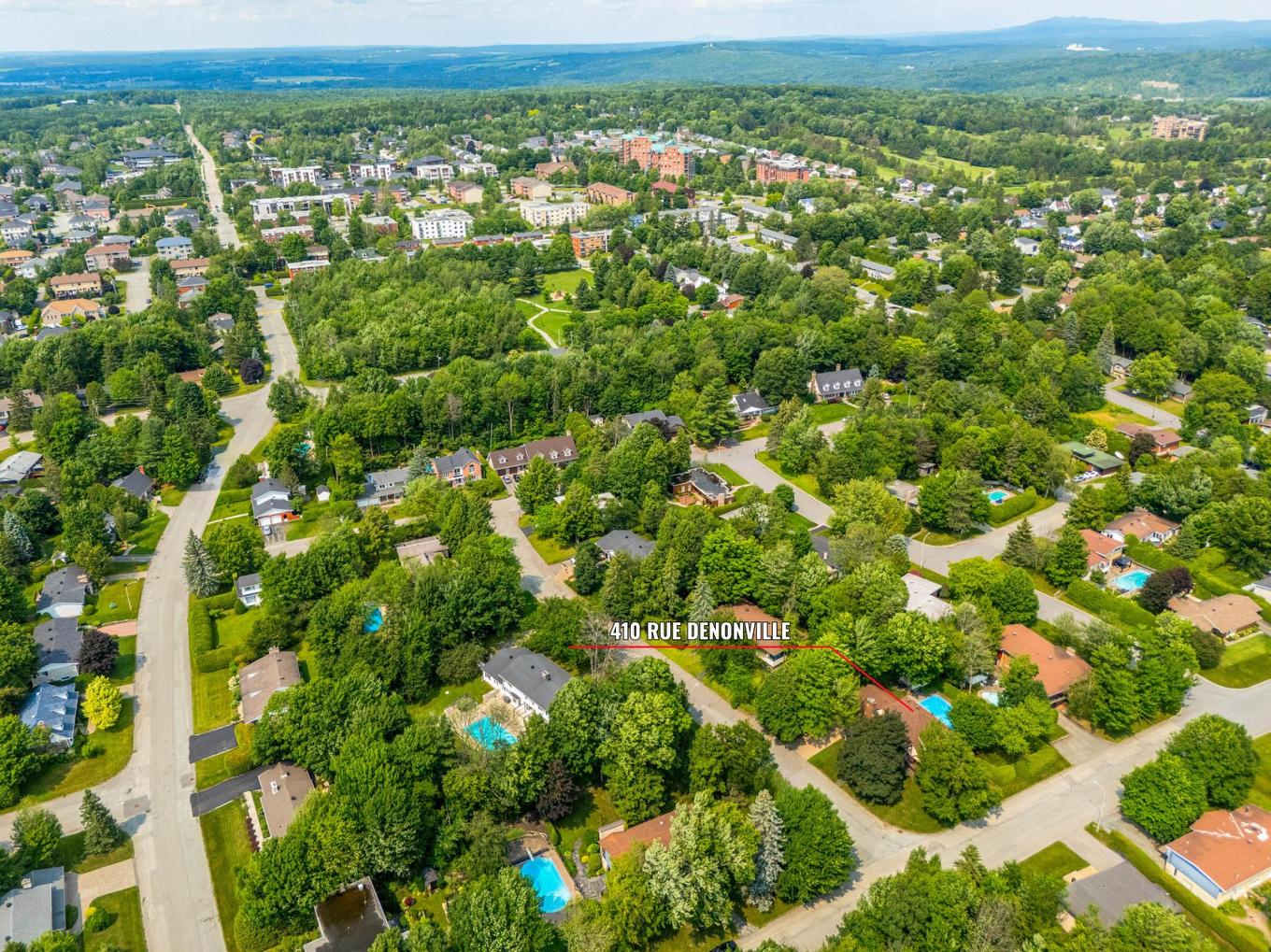 Aerial photo - 410 Rue Denonville, Sherbrooke (Les Nations), QC - Outdoor With View