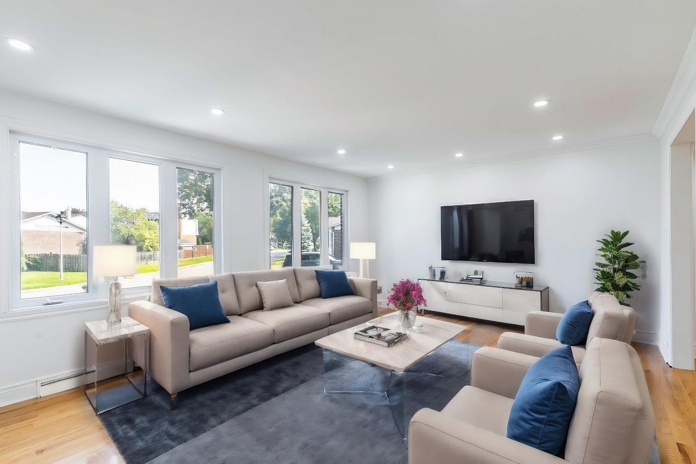 Salon - 97 Rue Chatillon, Dollard-Des-Ormeaux, QC - Indoor Photo Showing Living Room