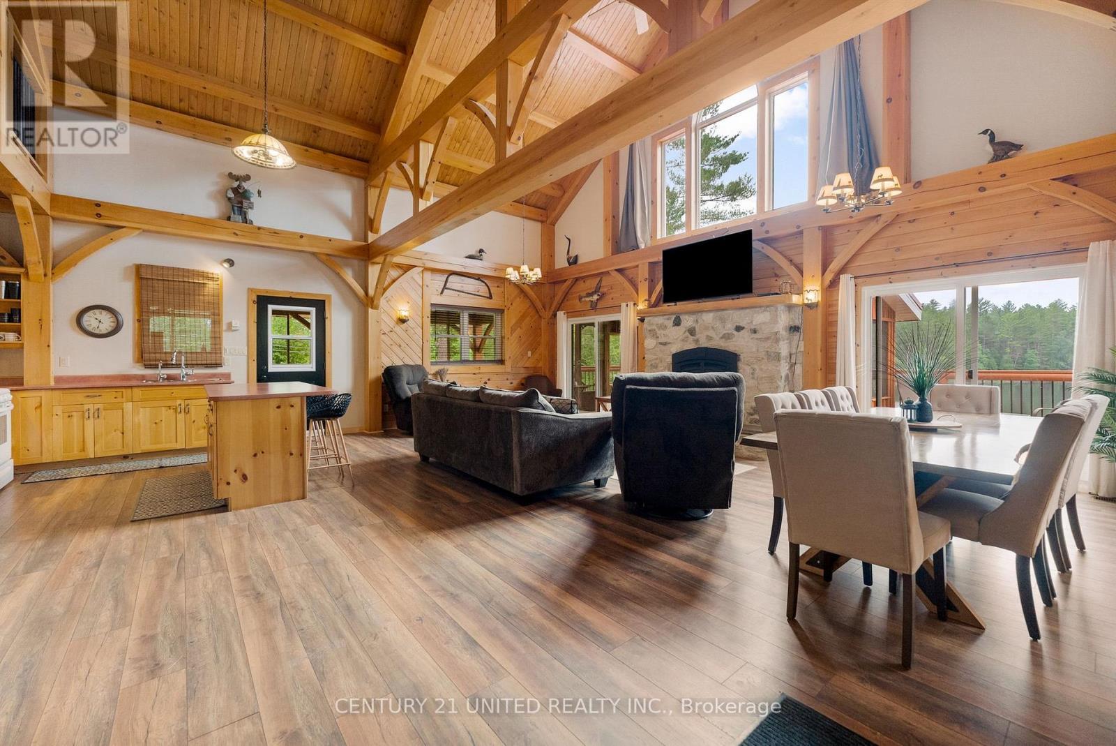 1244 Marshall Lane, Frontenac (Frontenac North), ON - Indoor With Fireplace