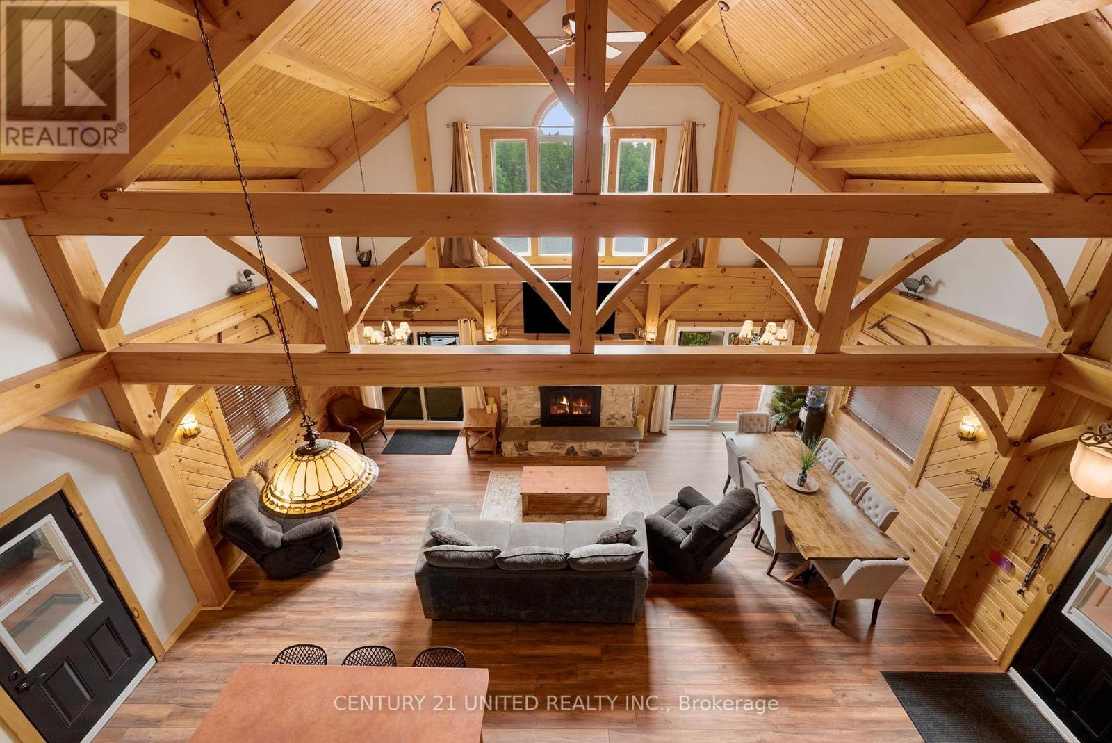 1244 Marshall Lane, Frontenac (Frontenac North), ON - Indoor With Fireplace