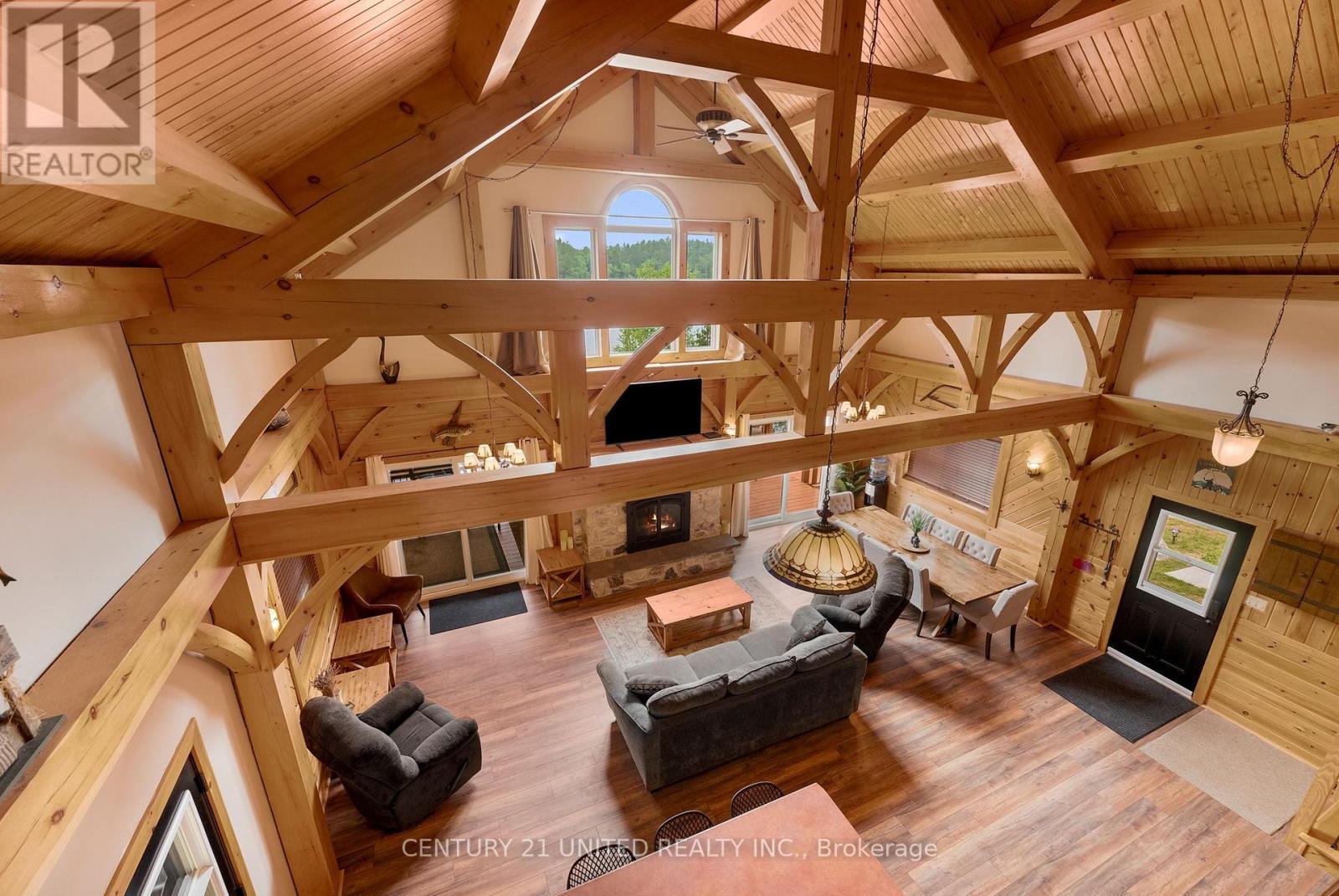 1244 Marshall Lane, Frontenac (Frontenac North), ON - Indoor With Fireplace