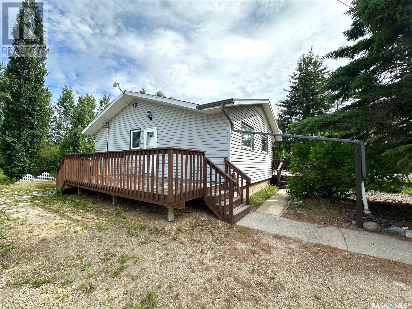 101 1St Avenue, Medstead, SK - Outdoor With Deck Patio Veranda With Exterior