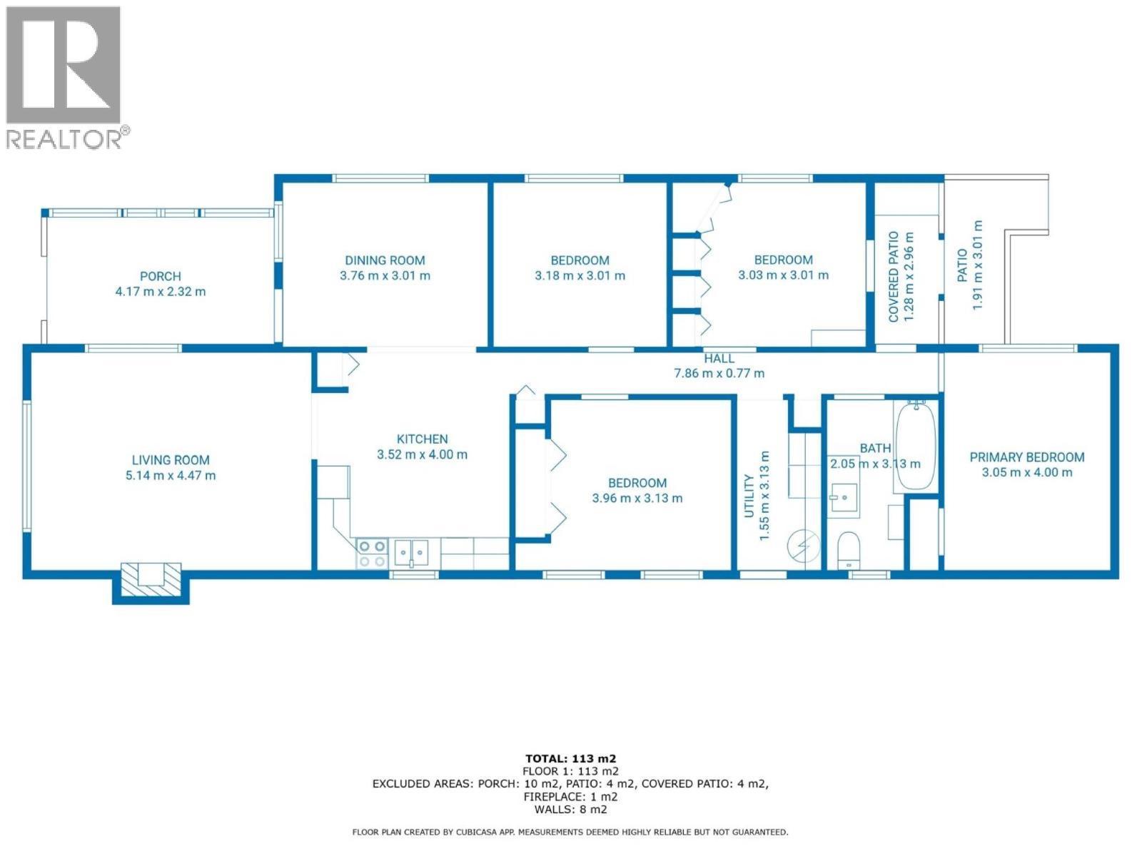 Floor Plan. Top Right Bedroom is the Den because no door. - 1999 97 Highway S Unit# 197, Kelowna, BC