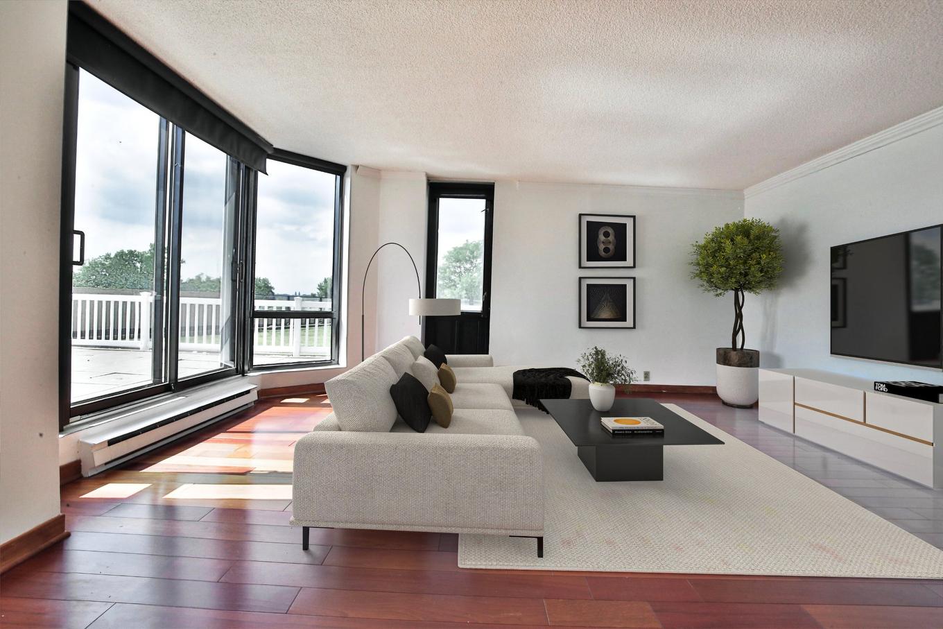 Living room - T301-51 Place Charles-Le Moyne, Longueuil (Le Vieux-Longueuil), QC - Indoor Photo Showing Living Room