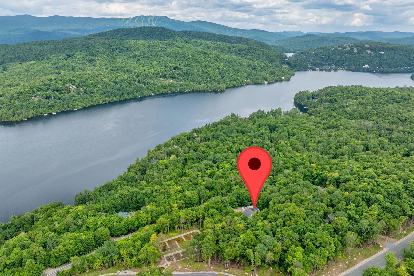Aerial photo - 412 Ch. Du Lac-Mercier, Mont-Tremblant, QC - Outdoor With Body Of Water With View