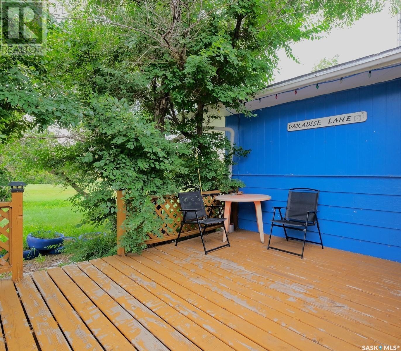 Paradise Lane, Milden Rm No. 286, SK - Outdoor With Deck Patio Veranda