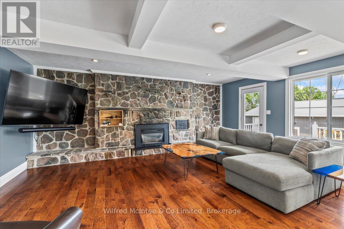 24 Bruce Road 3, South Bruce, ON - Indoor Photo Showing Living Room With Fireplace