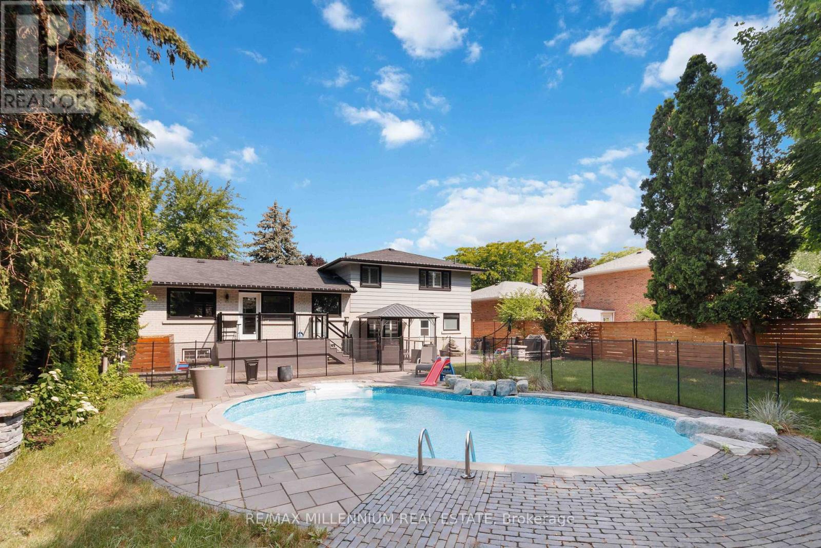 250 Daphne Avenue, Mississauga, ON - Outdoor With In Ground Pool With Deck Patio Veranda With Backyard
