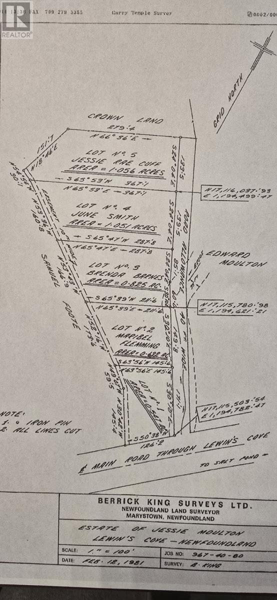 100C Main Street, Lewin'S Cove, NL