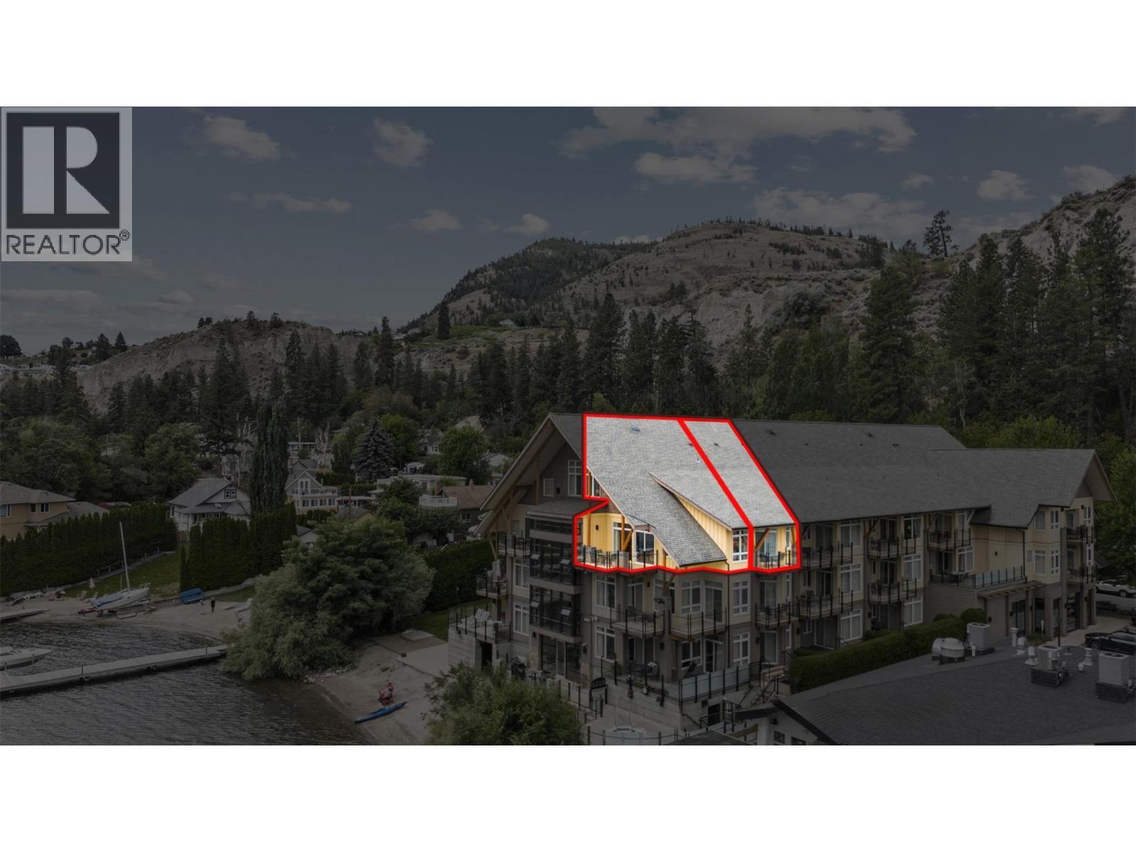 Suite 634 front 633 on the right side. Shading shows approximate lot lines and is for reference only. - 12811 Lakeshore Drive S Unit# 633/634, Summerland, BC - Outdoor